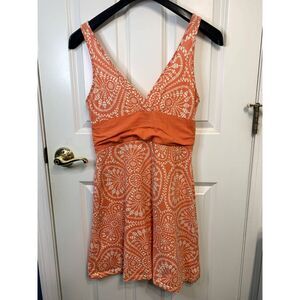 Patagonia Margot Floral Coral Dress Size Medium